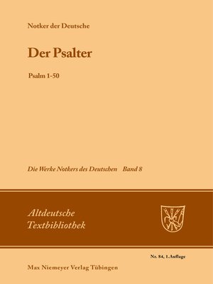 cover image of Der Psalter